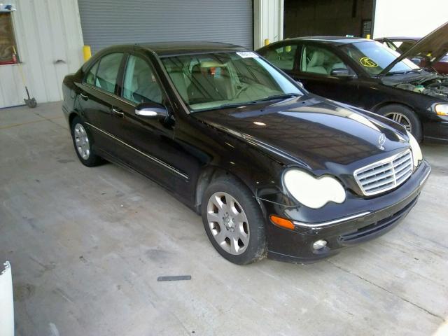 WDBRF54H46A828721 - 2006 MERCEDES-BENZ C 280 BLACK photo 1