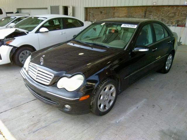 WDBRF54H46A828721 - 2006 MERCEDES-BENZ C 280 BLACK photo 2