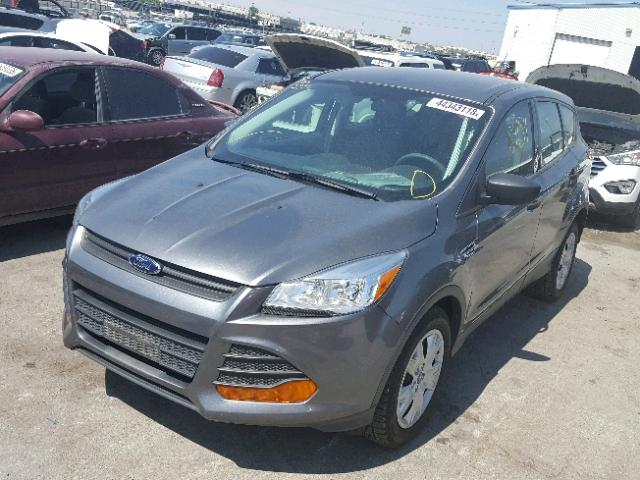 1FMCU0F76EUD09537 - 2014 FORD ESCAPE S GRAY photo 2