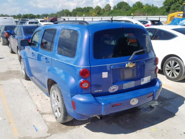 3GNDA13D38S605516 - 2008 CHEVROLET HHR LS BLUE photo 3