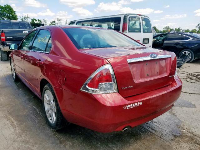 3FAHP08116R189865 - 2006 FORD FUSION SEL RED photo 3