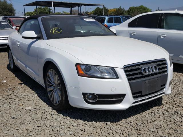 WAUAFAFH9CN008401 - 2012 AUDI A5 PREMIUM WHITE photo 1