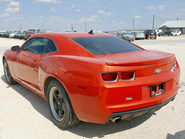 2G1FA1E30D9130302 - 2013 CHEVROLET CAMARO LS ORANGE photo 3