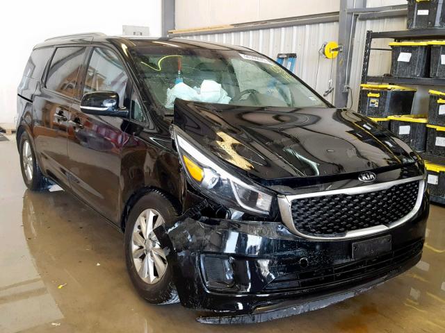 KNDMB5C13F6059143 - 2015 KIA SEDONA LX BLACK photo 1