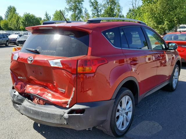 2T3DFREV2DW115094 - 2013 TOYOTA RAV4 LIMIT RED photo 4