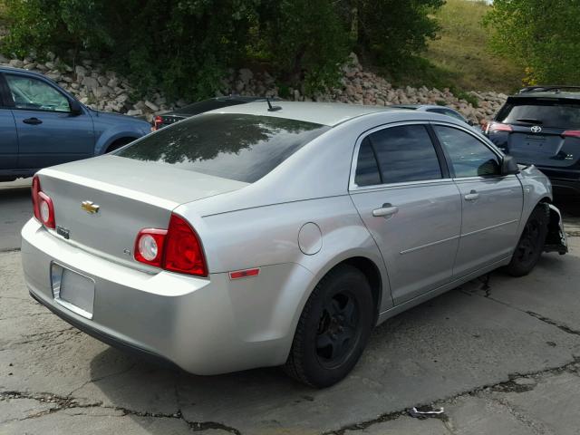 1G1ZG57B58F177202 - 2008 CHEVROLET MALIBU LS Plata foto 4