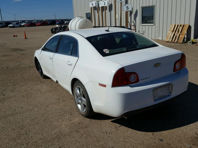 1G1ZC5EB9A4155106 - 2010 CHEVROLET MALIBU 1LT WHITE photo 3
