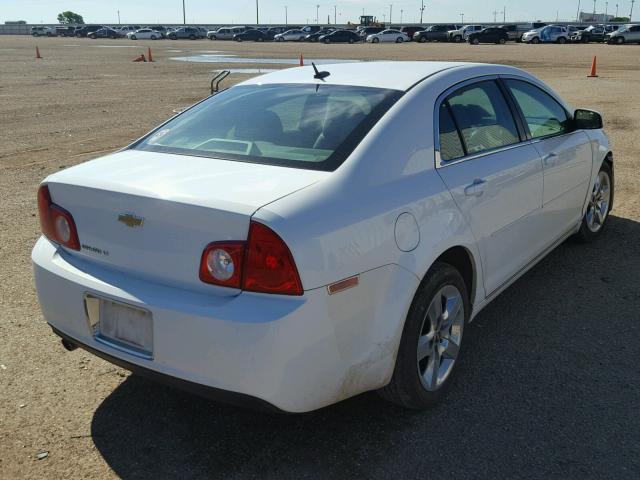 1G1ZC5EB9A4155106 - 2010 CHEVROLET MALIBU 1LT WHITE photo 4