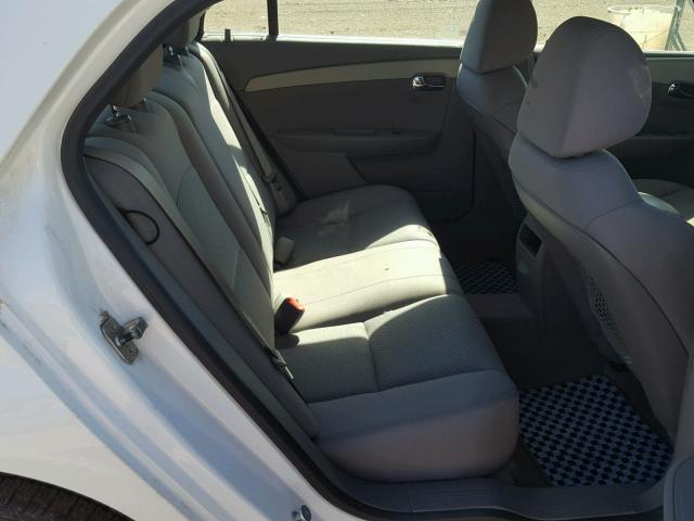 1G1ZC5EB9A4155106 - 2010 CHEVROLET MALIBU 1LT WHITE photo 6