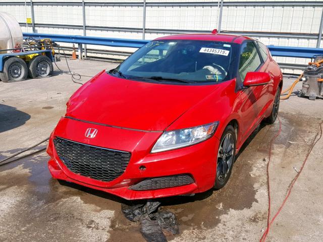 JHMZF1D40ES002298 - 2014 HONDA CR-Z RED photo 2