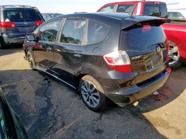 JHMGE8H54DC037893 - 2013 HONDA FIT SPORT BLACK photo 3