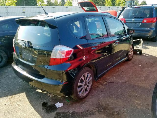 JHMGE8H54DC037893 - 2013 HONDA FIT SPORT BLACK photo 4