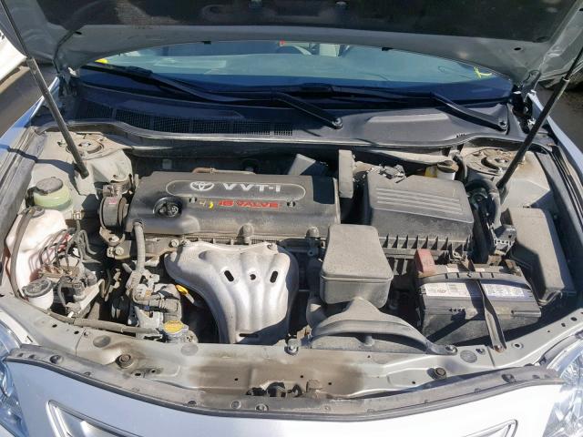 4T1BE46K57U635840 - 2007 TOYOTA CAMRY NEW SILVER photo 7