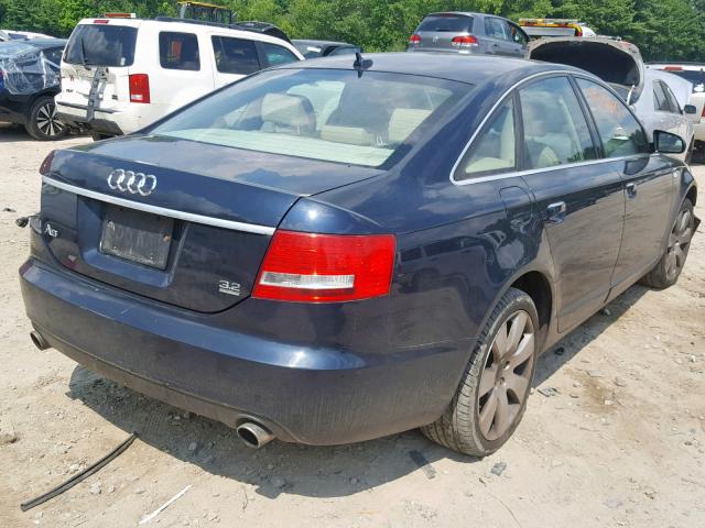 WAUDH74F87N058966 - 2007 AUDI A6 3.2 QUA BLUE photo 4