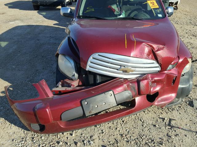 3GNDA23D37S545984 - 2007 CHEVROLET HHR LT MAROON photo 9