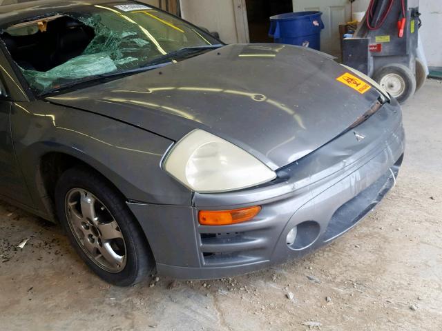 4A3AC44G05E002624 - 2005 MITSUBISHI ECLIPSE GS GRAY photo 9