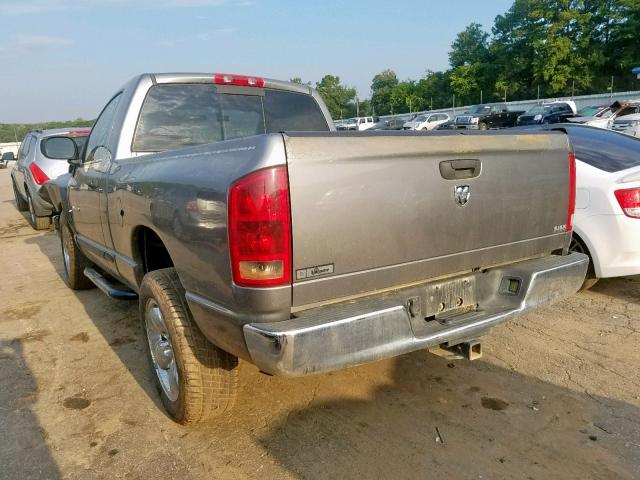 1D7HA16N85J537795 - 2005 DODGE RAM 1500 S GRAY photo 3