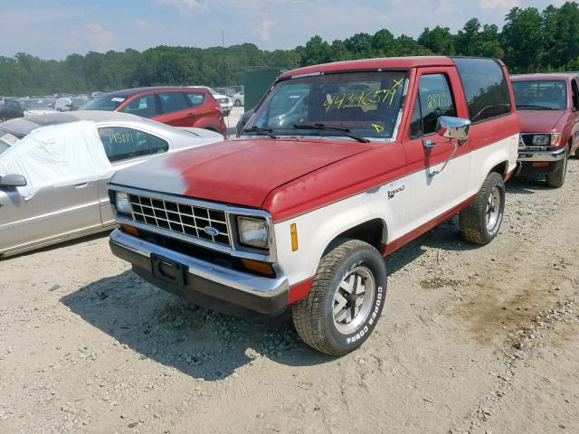 1FMCU14T7JUC53396 - 1988 FORD BRONCO II TWO TONE photo 2