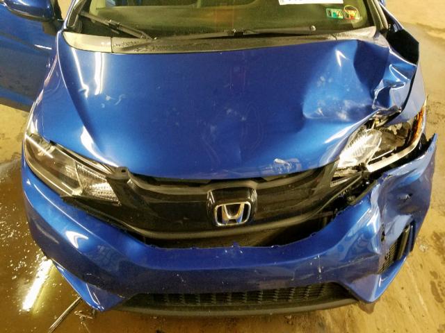 JHMGK5H55GS000336 - 2016 HONDA FIT LX BLUE photo 7