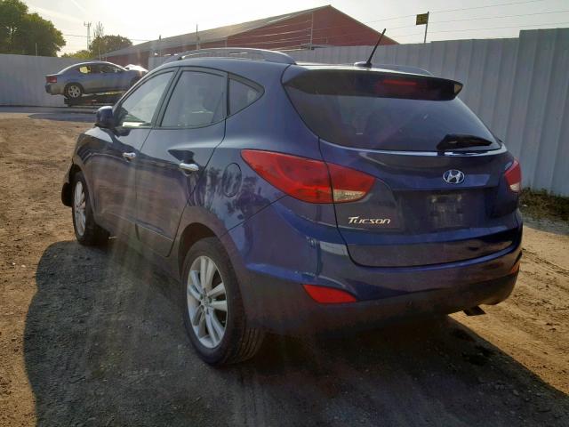 KM8JU3AG7FU977493 - 2015 HYUNDAI TUCSON LIM BLUE photo 3