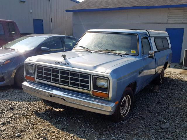 1B7FD14H5FS713283 - 1985 DODGE D-SERIES D GREEN photo 2