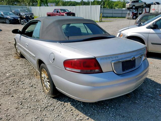 1C3EL55R74N276903 - 2004 CHRYSLER SEBRING LX SILVER photo 3