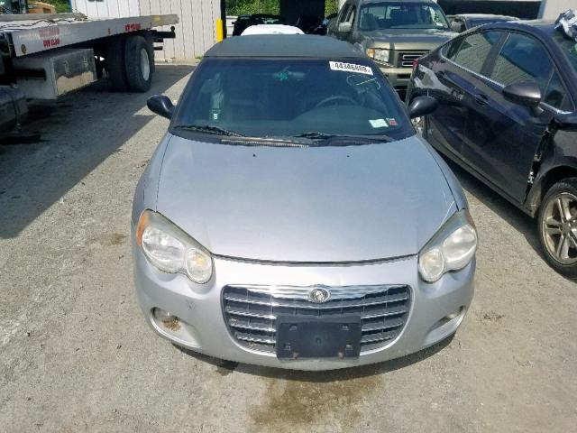 1C3EL55R74N276903 - 2004 CHRYSLER SEBRING LX SILVER photo 9