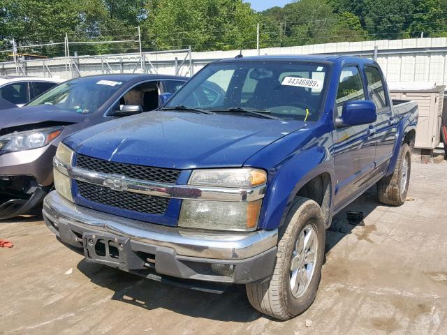 1GCDT13E398158689 - 2009 CHEVROLET COLORADO BLUE photo 2