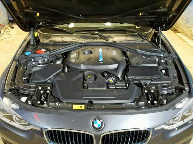 WBA8E1C31HA159371 - 2017 BMW 330E GRAY photo 7