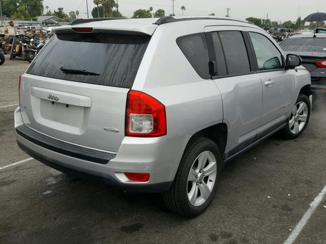 1J4NF1FB8BD183236 - 2011 JEEP COMPASS SP SILVER photo 4