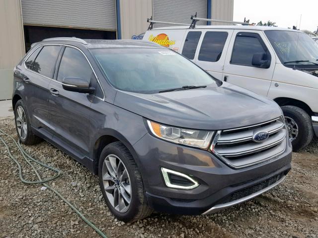 2FMTK3K86FBC28891 - 2015 FORD EDGE TITAN GRAY photo 1