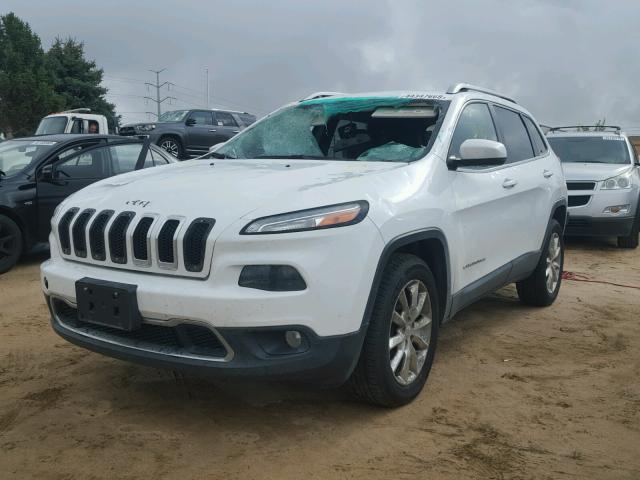 1C4PJMDB3EW278166 - 2014 JEEP CHEROKEE L WHITE photo 2