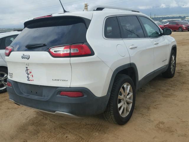 1C4PJMDB3EW278166 - 2014 JEEP CHEROKEE L WHITE photo 4