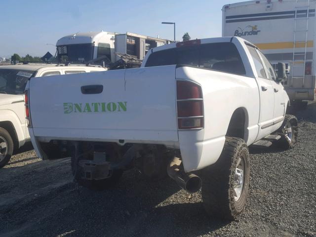 3D7KS28C15G703290 - 2005 DODGE RAM 2500 S WHITE photo 4