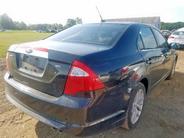 3FAHP0JA2AR323804 - 2010 FORD FUSION SEL BLACK photo 4