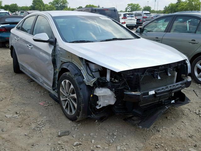 5NPE34AF4FH115560 - 2015 HYUNDAI SONATA SPO SILVER photo 1