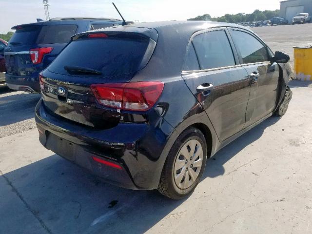 3KPA25AB5JE075782 - 2018 KIA RIO LX BLACK photo 4