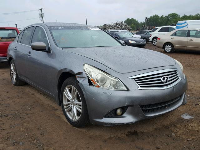 JN1CV6AR2AM454990 - 2010 INFINITI G37 GRAY photo 1