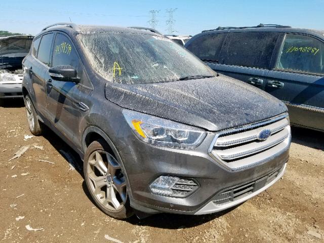 1FMCU9J92JUD15746 - 2018 FORD ESCAPE TIT GRAY photo 1