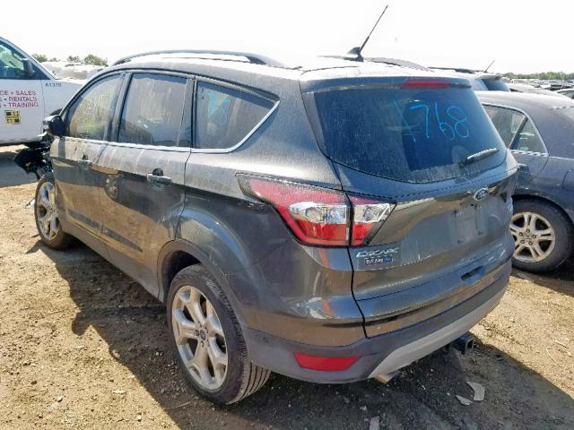 1FMCU9J92JUD15746 - 2018 FORD ESCAPE TIT GRAY photo 3