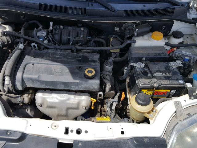 KL1TD66648B107415 - 2008 CHEVROLET AVEO BASE Ақ фото 7