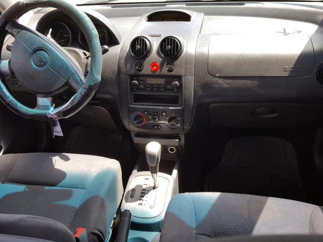 KL1TD66648B107415 - 2008 CHEVROLET AVEO BASE Ақ фото 9