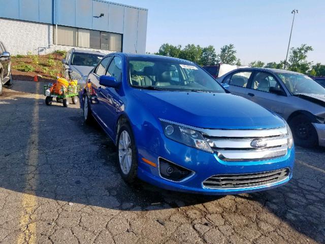 3FAHP0JA5CR348750 - 2012 FORD FUSION SEL BLUE photo 1