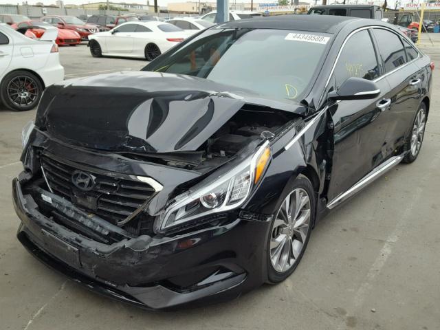 5NPE34AB0FH157530 - 2015 HYUNDAI SONATA SPO BLACK photo 2