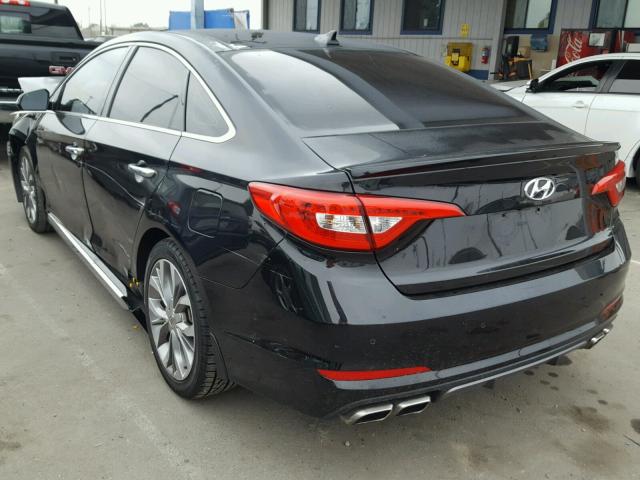 5NPE34AB0FH157530 - 2015 HYUNDAI SONATA SPO BLACK photo 3