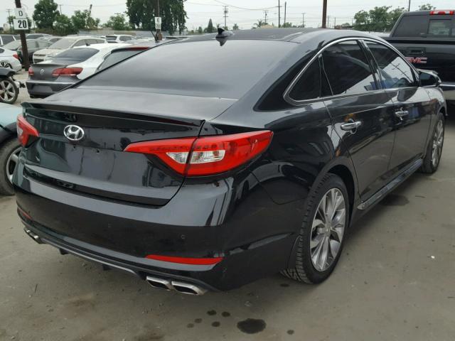 5NPE34AB0FH157530 - 2015 HYUNDAI SONATA SPO BLACK photo 4