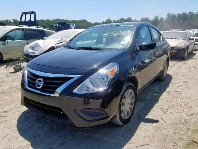 3N1CN7AP2GL876779 - 2016 NISSAN VERSA S BLACK photo 2