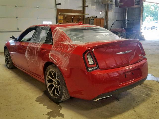 2C3CCABT0FH730677 - 2015 CHRYSLER 300 S RED photo 3