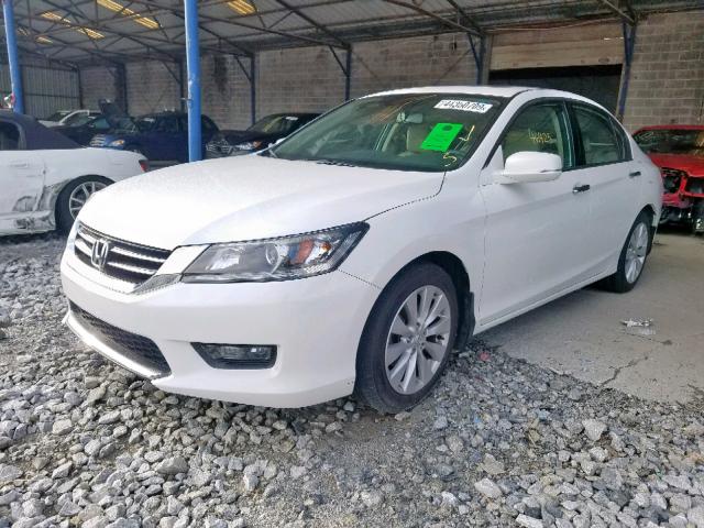 1HGCR3F85EA029658 - 2014 HONDA ACCORD EXL WHITE photo 2