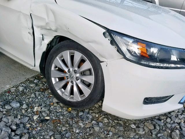 1HGCR3F85EA029658 - 2014 HONDA ACCORD EXL WHITE photo 9